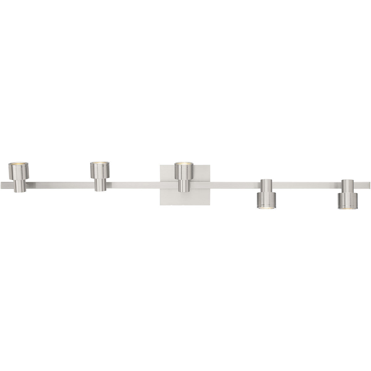 Lincoln 5 Light 120 Brushed Steel Track Ceiling Light